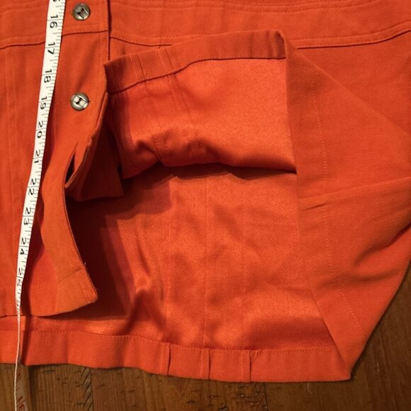 CJ Banks Orange Suade Light Jacket Size 3X - Picture 7 of 8
